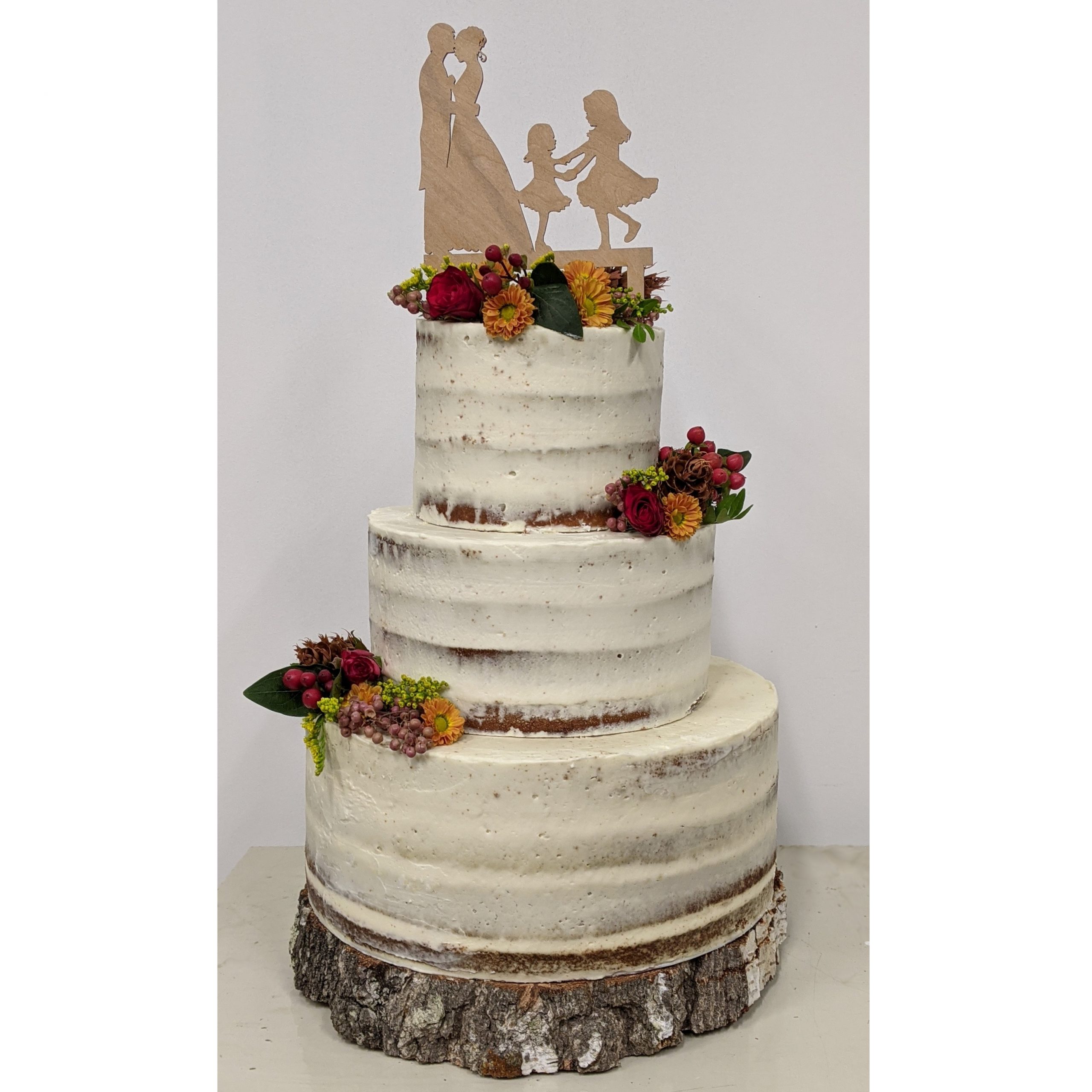 Gâteau Naked Cake Rustic Wedding - Cabane à sucre Constantin